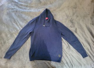 Jersey Guess cuello alto azul talla M