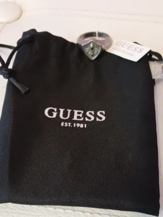 Anillo Guess Hombre Flor de Lis Plata