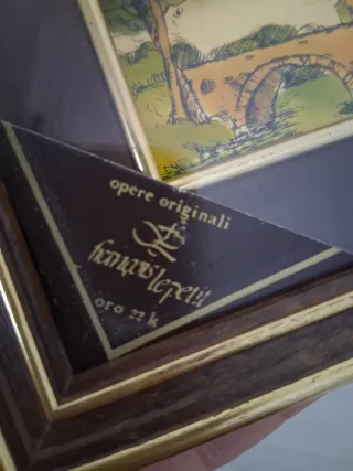 Quadretto Lamina Oro 22k Francois Lepetite