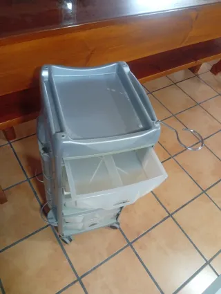 Cajonera Baño Peluquería Plástico Gris