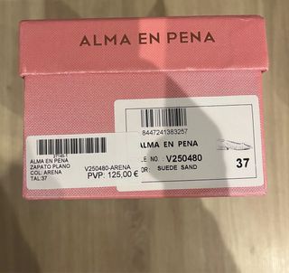 Zapatos Alma en Pena Talla 37 Beige