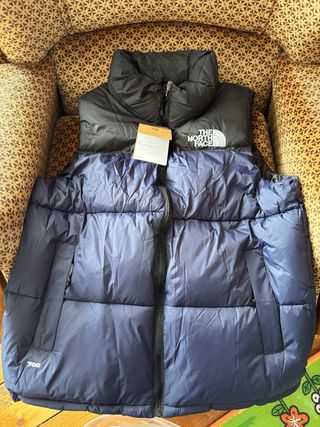 Chaleco The North Face Negro y Azul