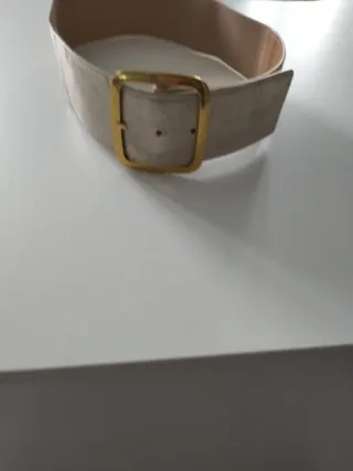 2cinturónes negro con hebilla dorada.y otro color