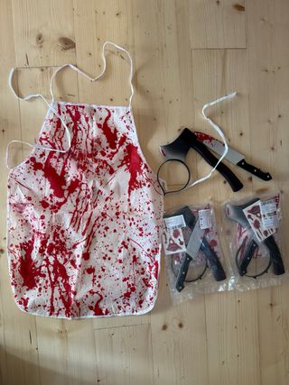 Lote Hachas y Sierras Plástico Halloween