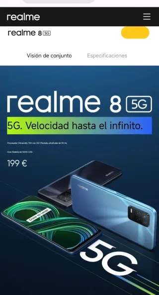 Móvil Realme 8 5G