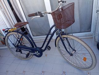 Bicicleta Urbana Mujer Azul