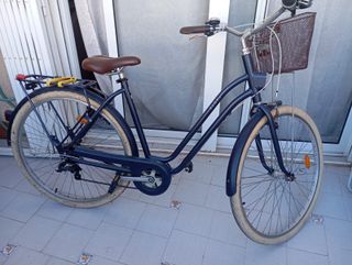 Bicicleta Urbana Mujer Azul