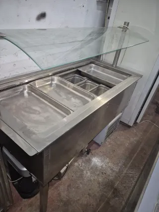 Nevera Expositora Acero Inoxidable