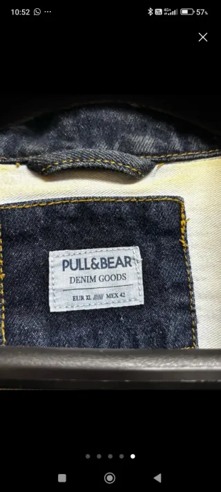 Cazadora Vaquera Pull&Bear Hombre Azul