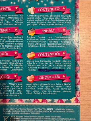 Juguete set de Manicura Clementoni Nail Art Studio