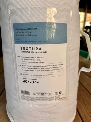 Almohada Textura Antiácaros