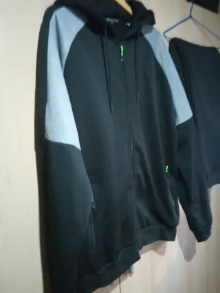 Chándal Caballero Negro/Gris Talla XL Nuevo