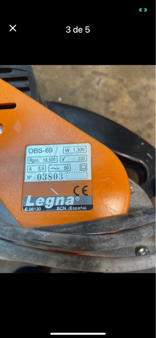 Lijadora de banda para carpintería