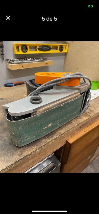 Lijadora de banda para carpintería