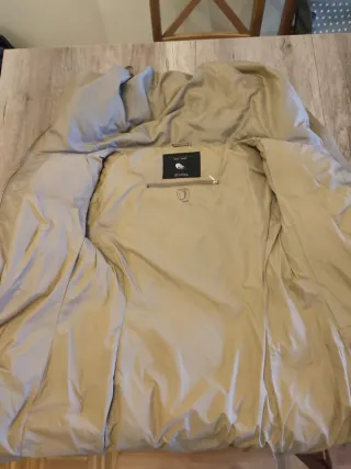 Chaquetón Zara Beige Talla M