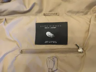 Chaquetón Zara Beige Talla M