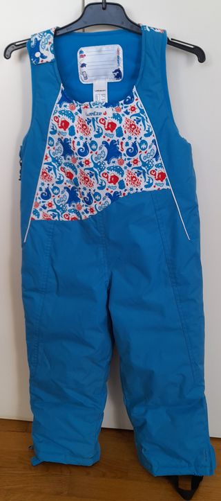 Mono de nieve azul para niño/niña