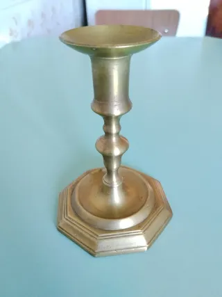 Candeliere antico in metallo (ottone)