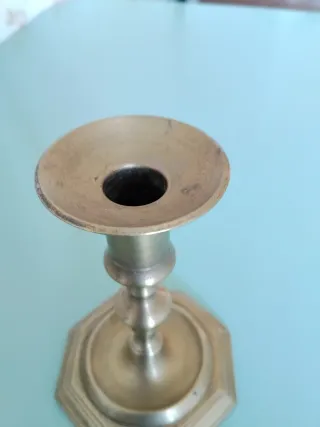 Candeliere antico in metallo (ottone)