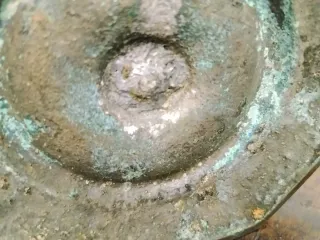 Candeliere antico in metallo (ottone)