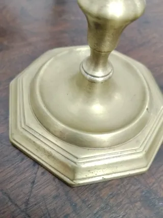 Candeliere antico in metallo (ottone)