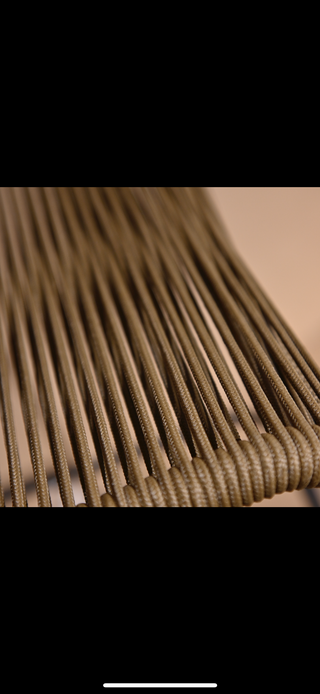 Sgabello Lambton beige/marrone tessuto/metallo