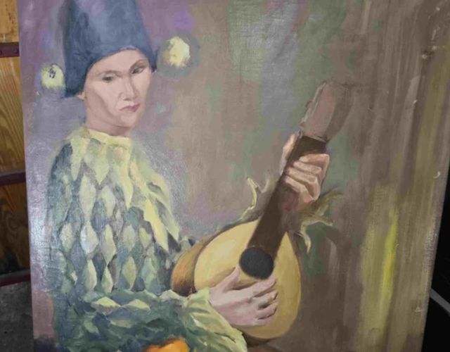 CUADRO MUJER ARLEQUIN DE FILIBERT GONZALEZ ZAFRA