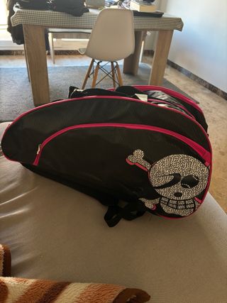 Paletero padel Negro y Rosa just ten