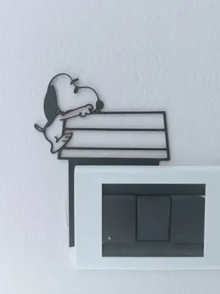 Decorazione Snoopy per interruttore