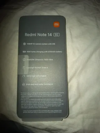 Xiaomi Redmi Note 14 5G negro