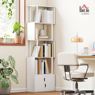 Libreria Scaffale a 5 Ripiani, Libreria Verticale