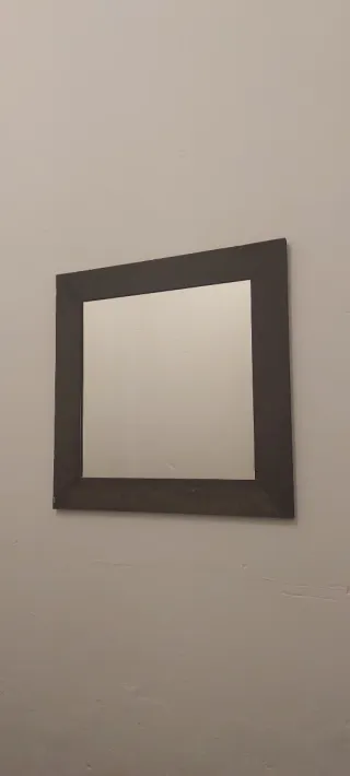 Espejo de madera y cristal