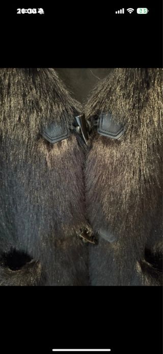 Chaleco pelo Zara mujer negro