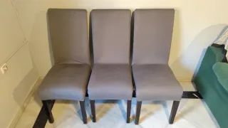 Juego de 6 sillas de comedor de madera