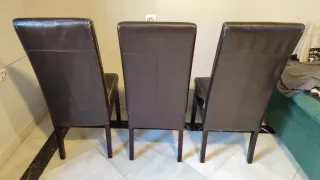Juego de 6 sillas de comedor de madera