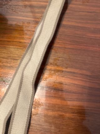 Cinturón tela beige y marrón