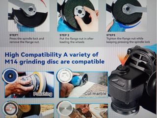 Radial Angular Inalámbrica 125mm NUEVA