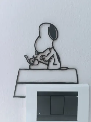 Decorazione Snoopy per interruttore
