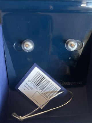 Pendientes Swarovski Plata y Blanco