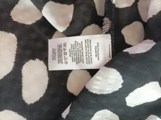 Blusa Ann Taylor lunares negro/blanco