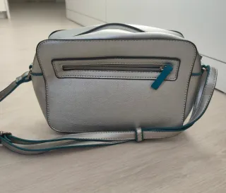 Bolso bandolera Misako plateado