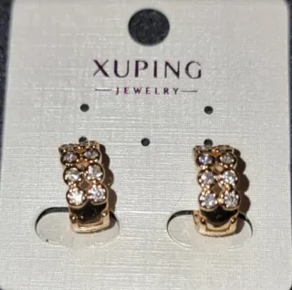 Pendientes XUPING dorados y multicolor