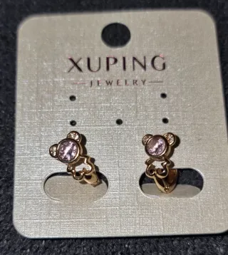 Pendientes XUPING dorados y multicolor