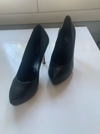 Zapatos Gucci Tacón Fino Negros