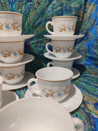 Arcopal Juego 12 Servicios Café Porcelana