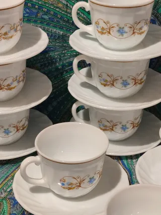 Arcopal Juego 12 Servicios Café Porcelana