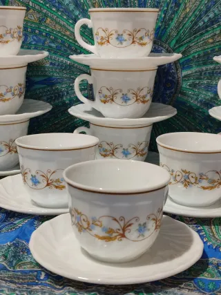 Arcopal Juego 12 Servicios Café Porcelana