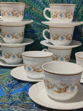 Arcopal Juego 12 Servicios Café Porcelana