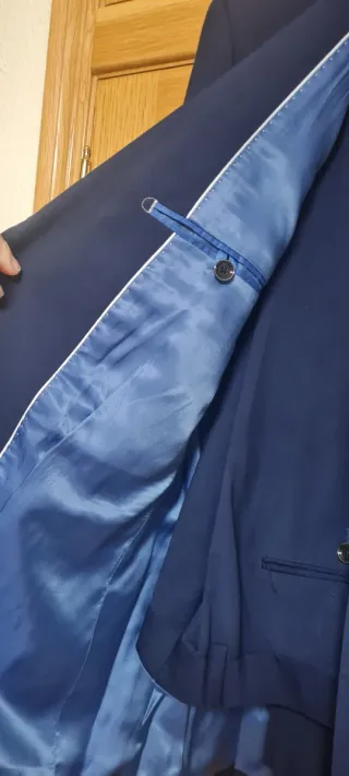 Oportunidad: Traje de chaqueta azul marino hombre