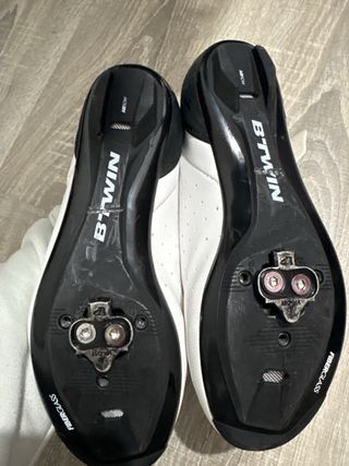 Zapatillas Ciclismo Btwin Blancas